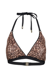 Triangel-Bikini-Top in Leoprint