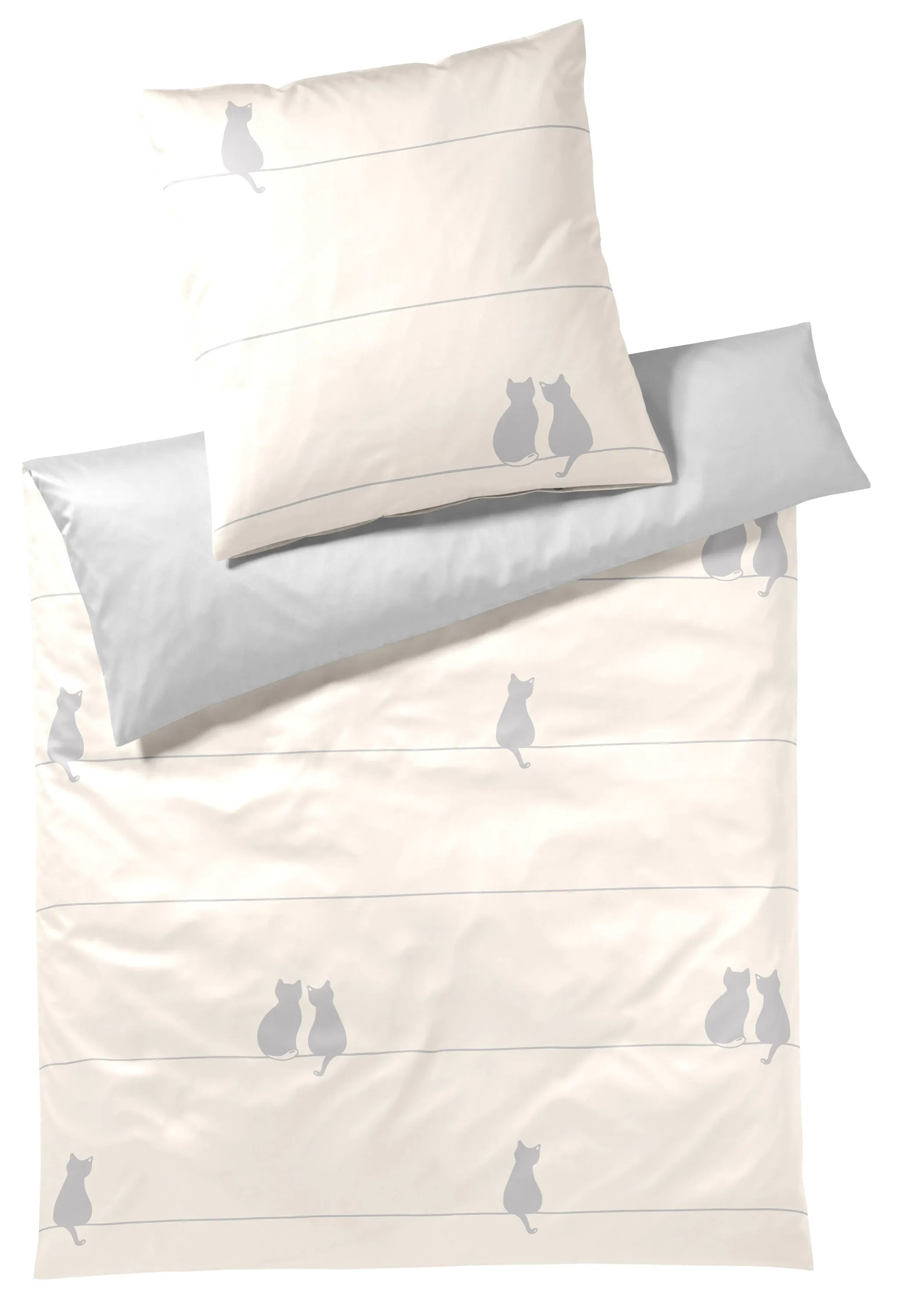 Bettbezug YOU & ME aus Mako-Satin