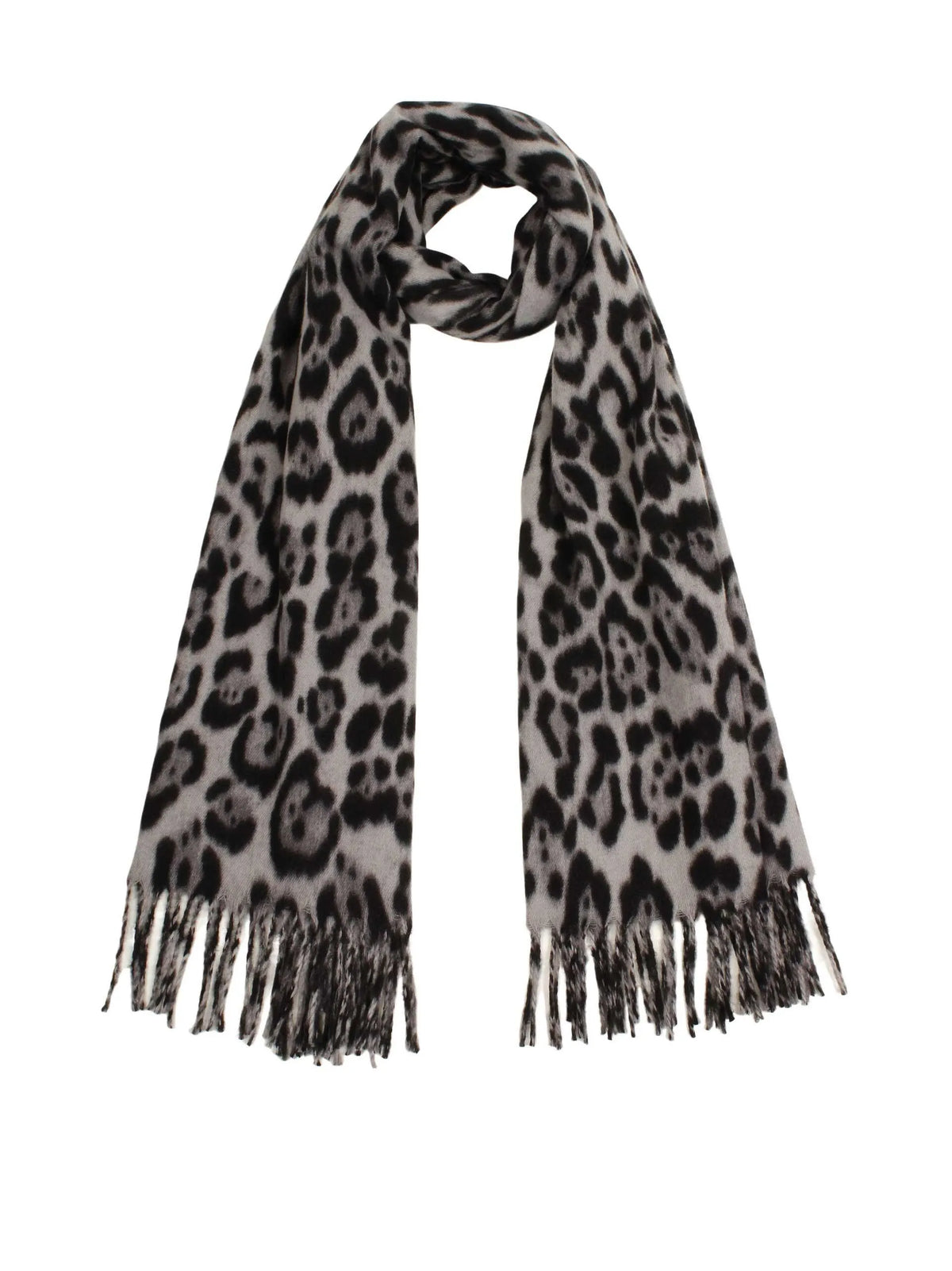 Webschal mit Leopardenmuster