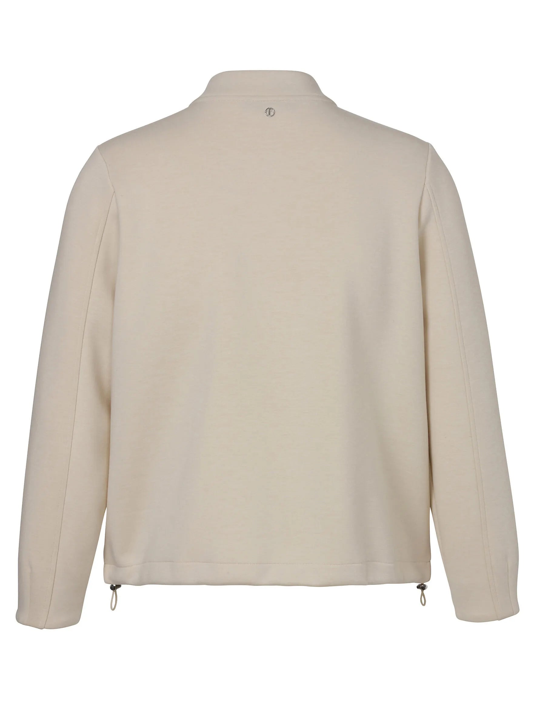 Sweatshirtjacke mit Bündchenkragen