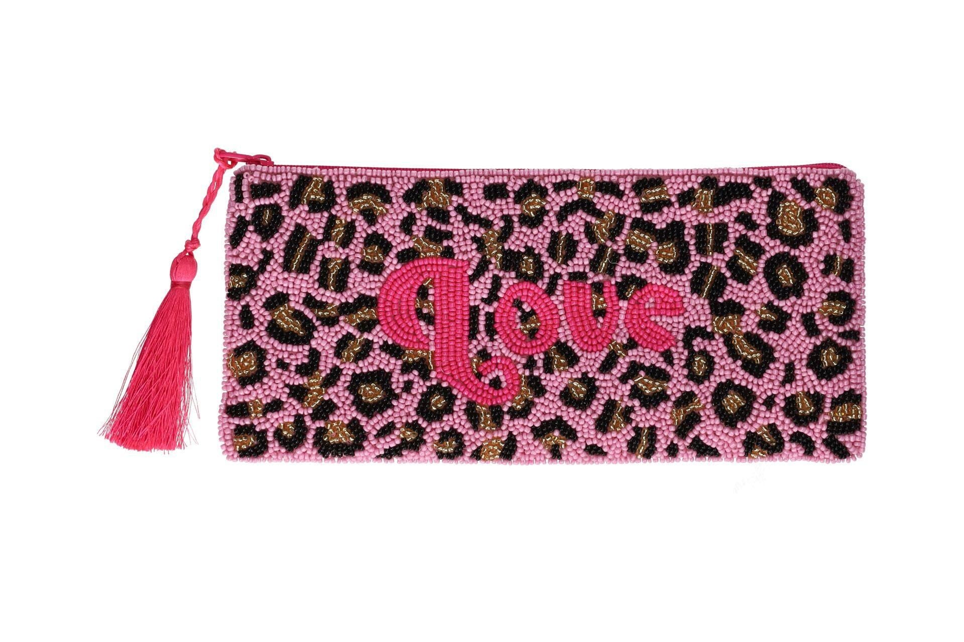 Kosmetiktasche mit Perlen LOVE