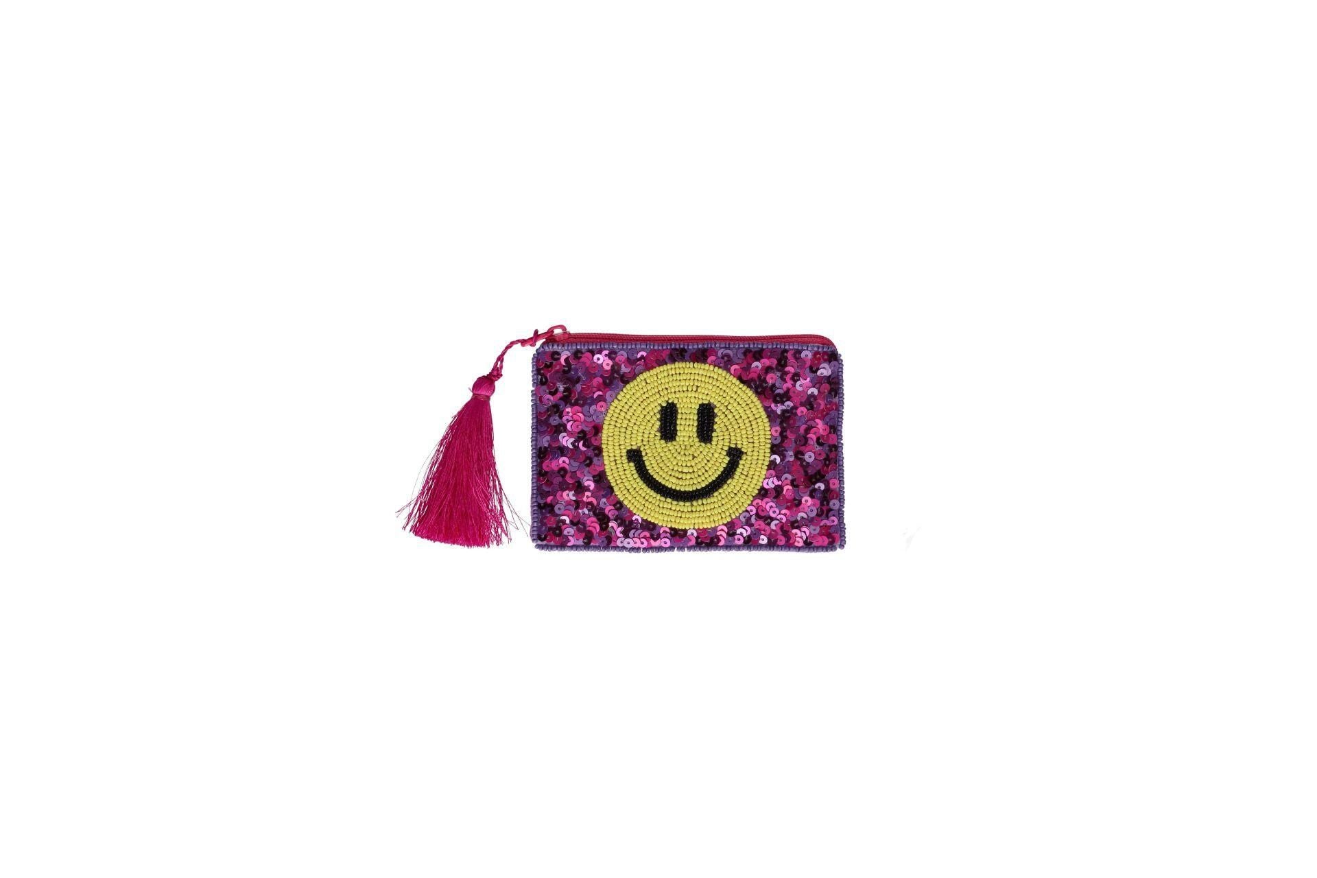 Kosmetiktasche mit Pailletten SMILE