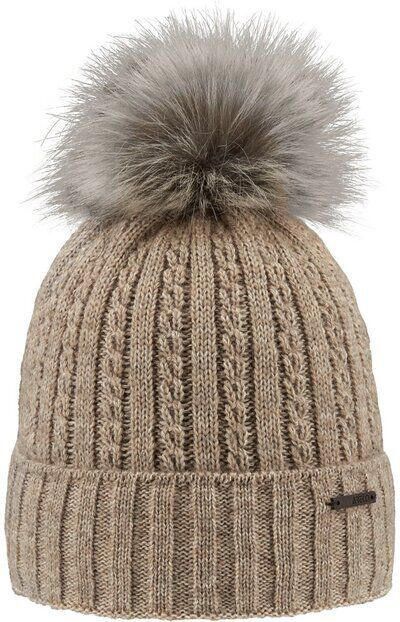 Strickmütze mit Bommel