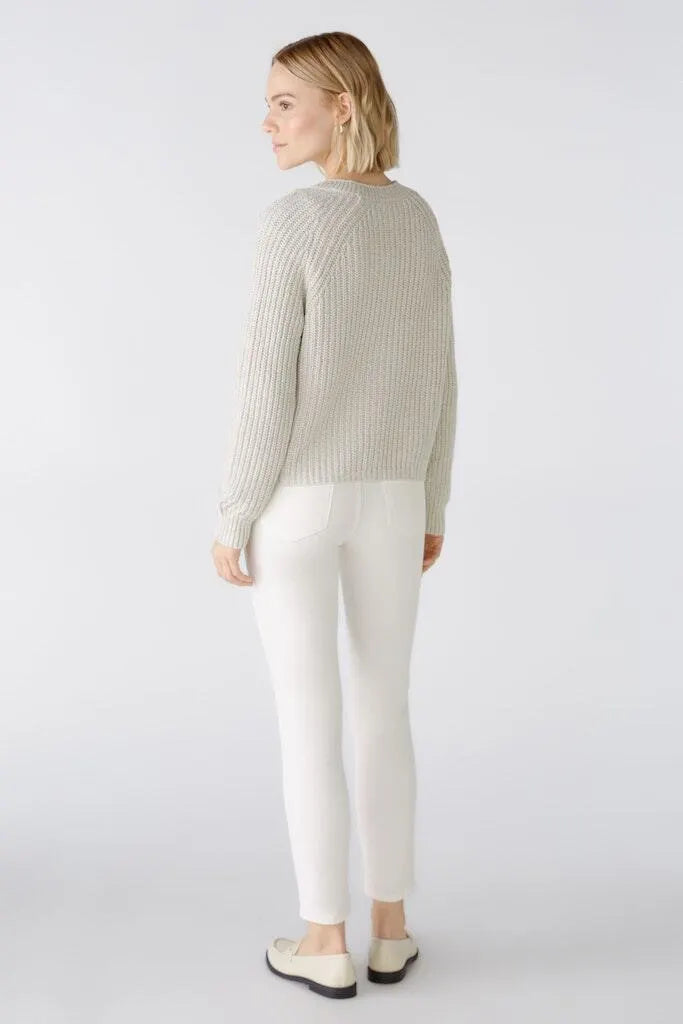 Strickjacke aus Baumwollmischung