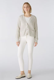Strickjacke aus Baumwollmischung