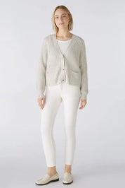 Strickjacke aus Baumwollmischung