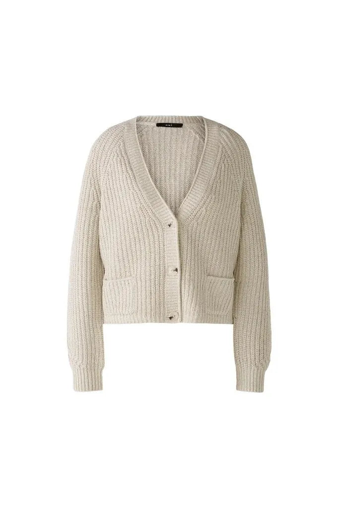 Strickjacke aus Baumwollmischung