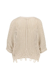 Strick-Cardigan aus Baumwollmix
