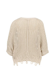 Strick-Cardigan aus Baumwollmix
