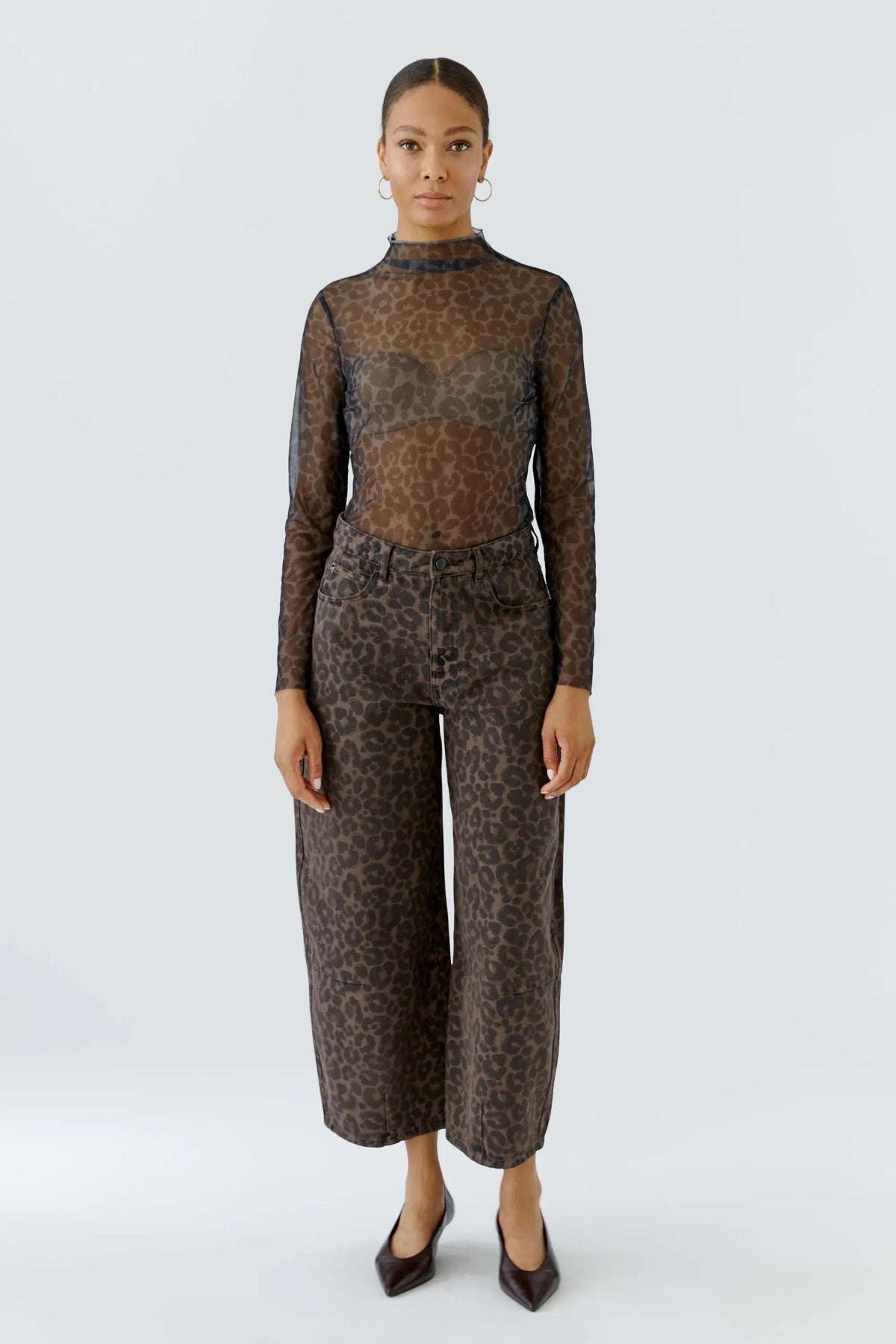 Langarmshirt aus feinem Mesh