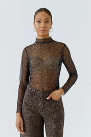 Langarmshirt aus feinem Mesh