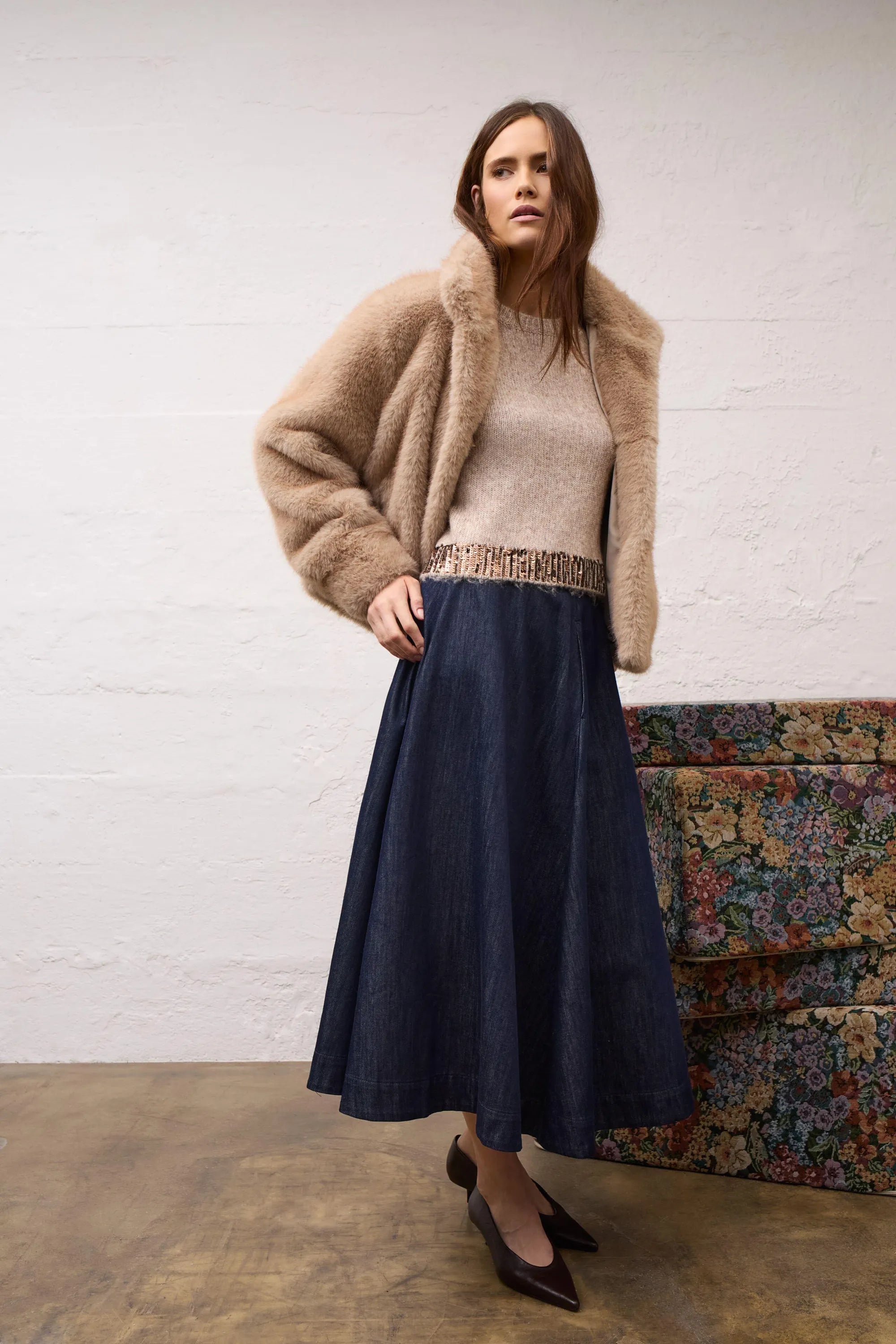 Strickpullover aus Wollmix