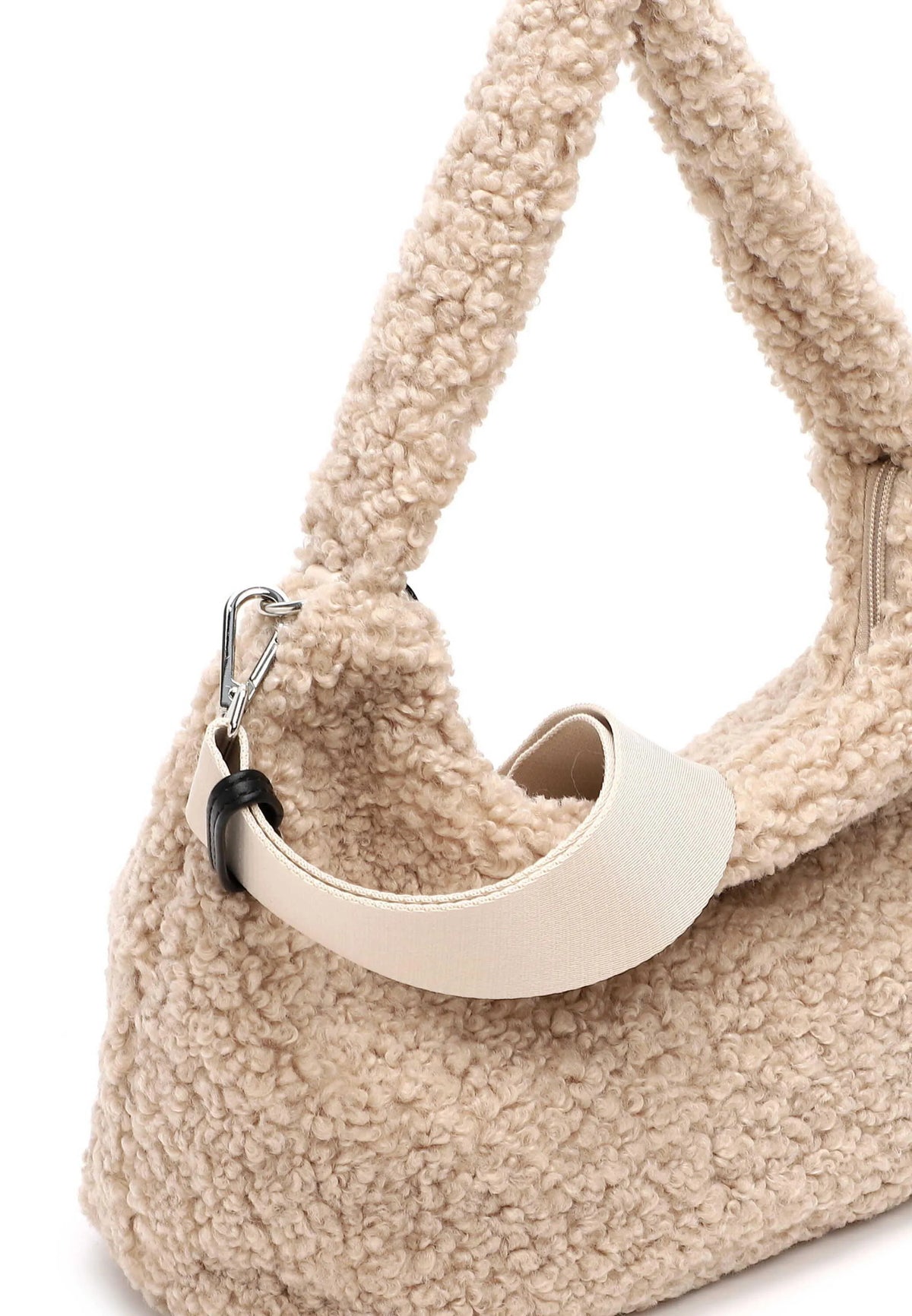 Handtasche CERGY RUE in Teddy-Optik