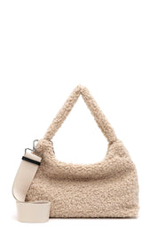 Handtasche CERGY RUE in Teddy-Optik