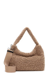 Handtasche CERGY RUE in Teddy-Optik