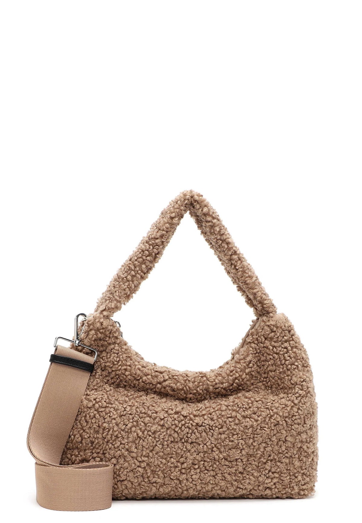 Handtasche CERGY RUE in Teddy-Optik