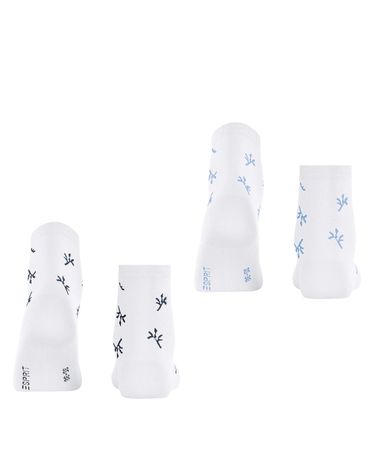 2er-Pack Socken mit Blumenmuster