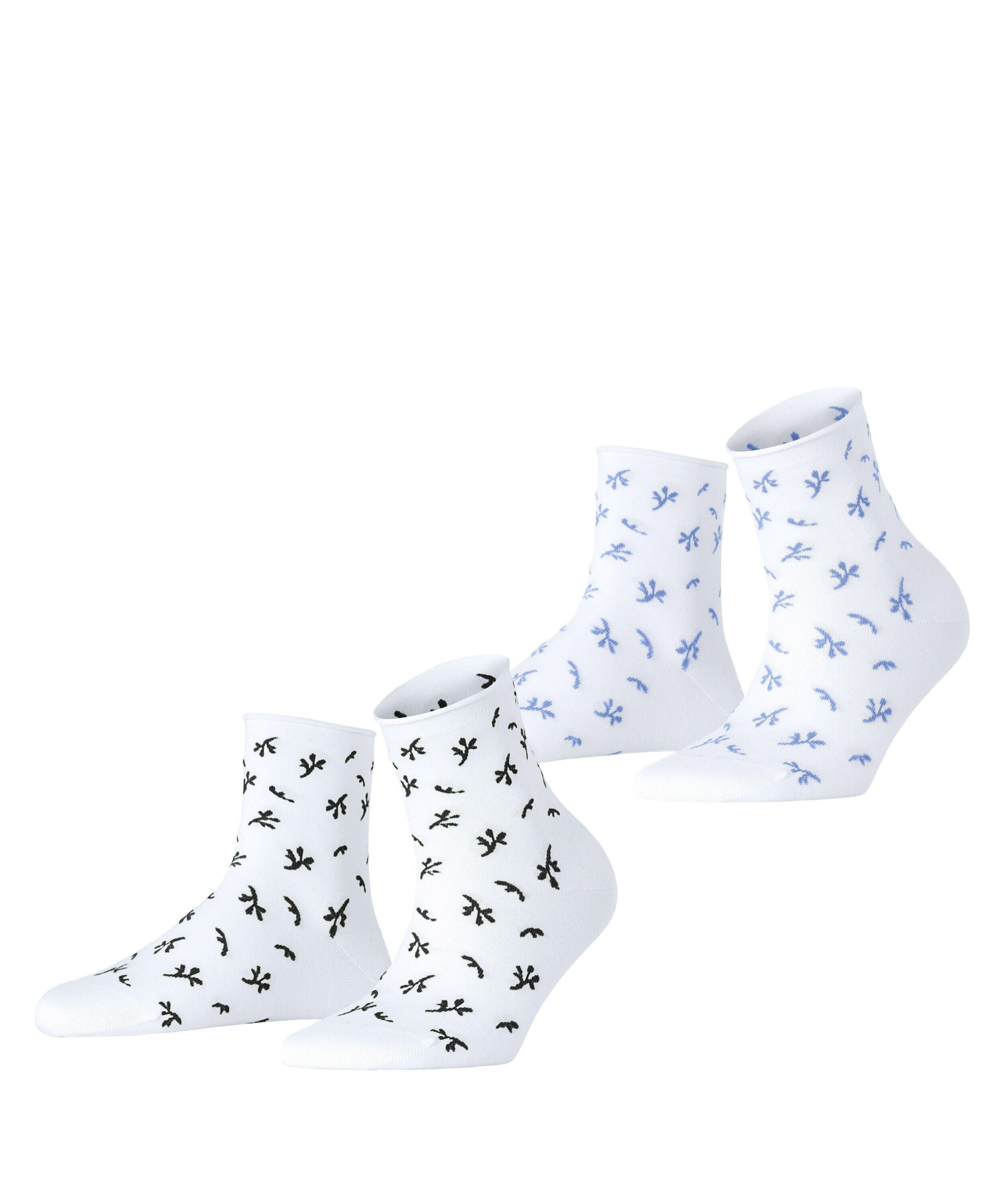 2er-Pack Socken mit Blumenmuster