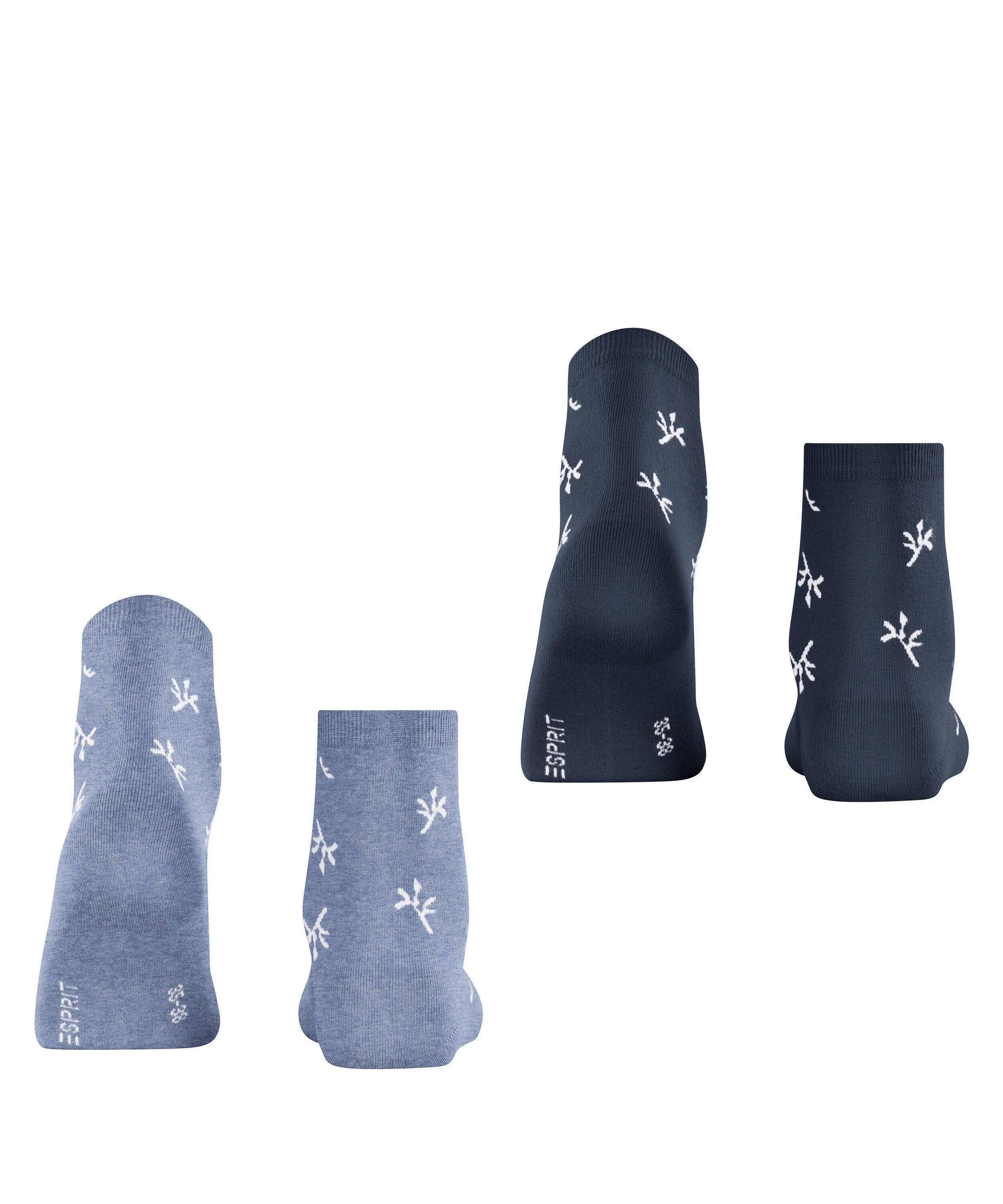 2er-Pack Socken mit Blumenmuster