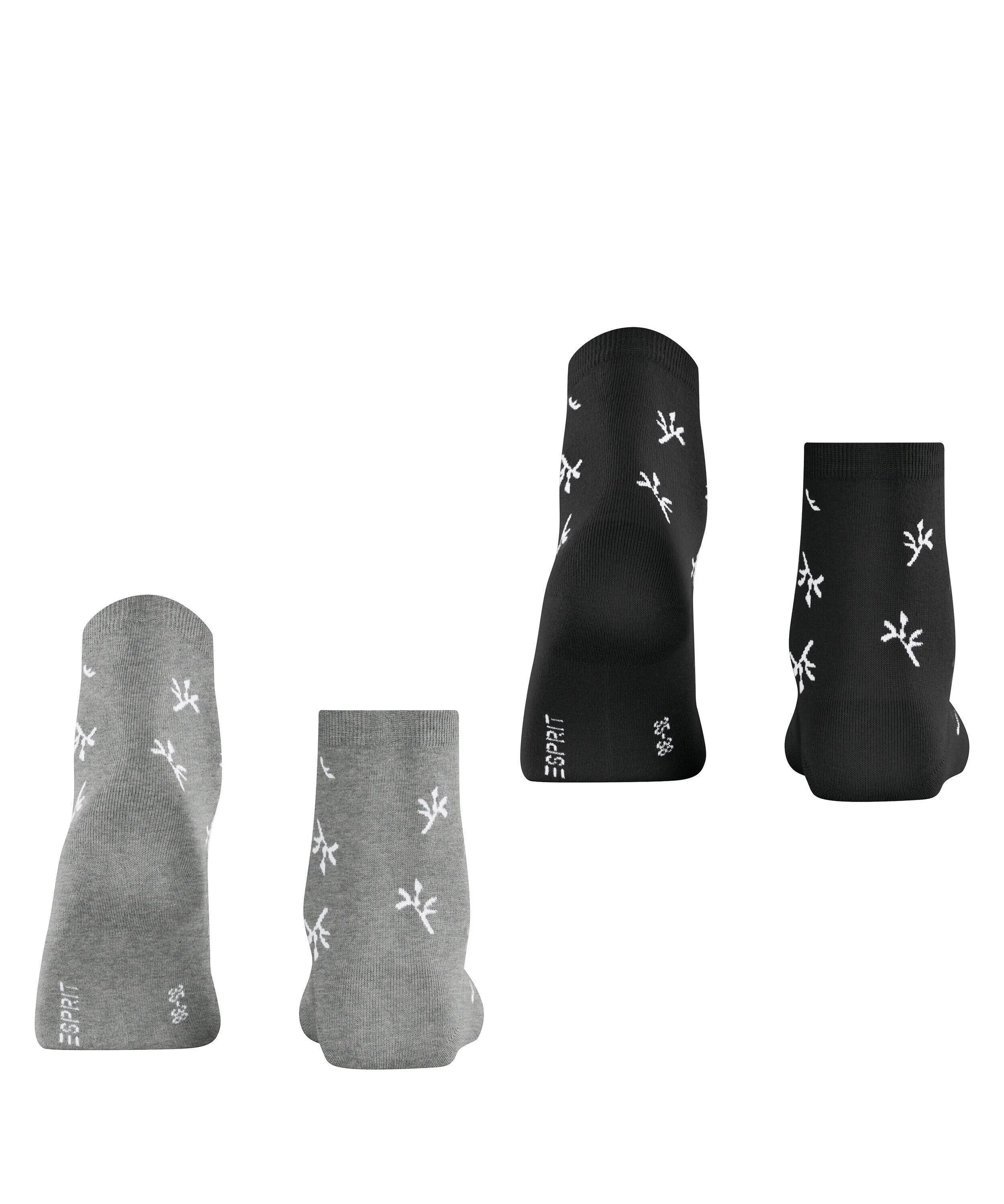 2er-Pack Socken mit Blumenmuster