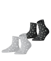 2er-Pack Socken mit Blumenmuster