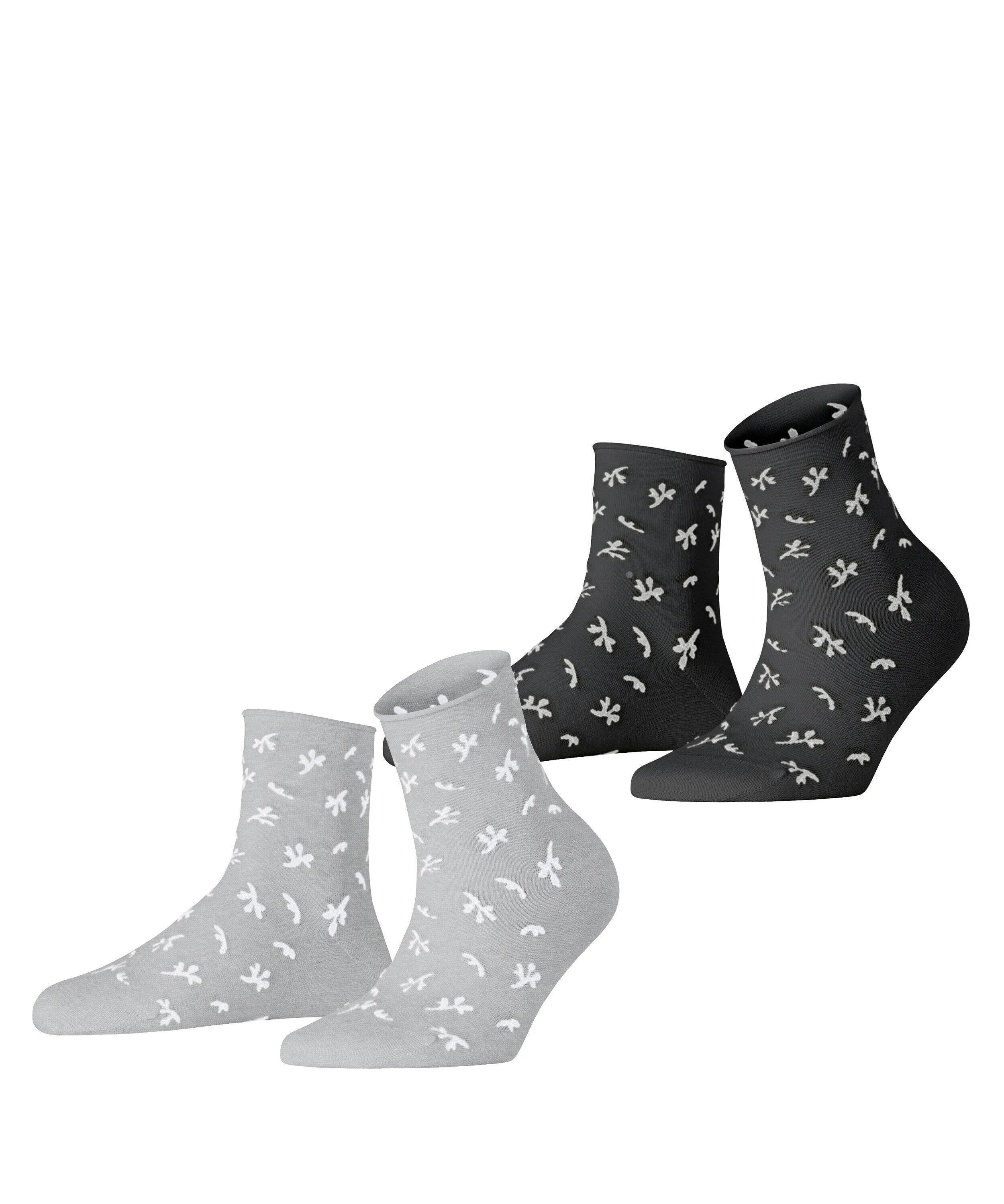 2er-Pack Socken mit Blumenmuster