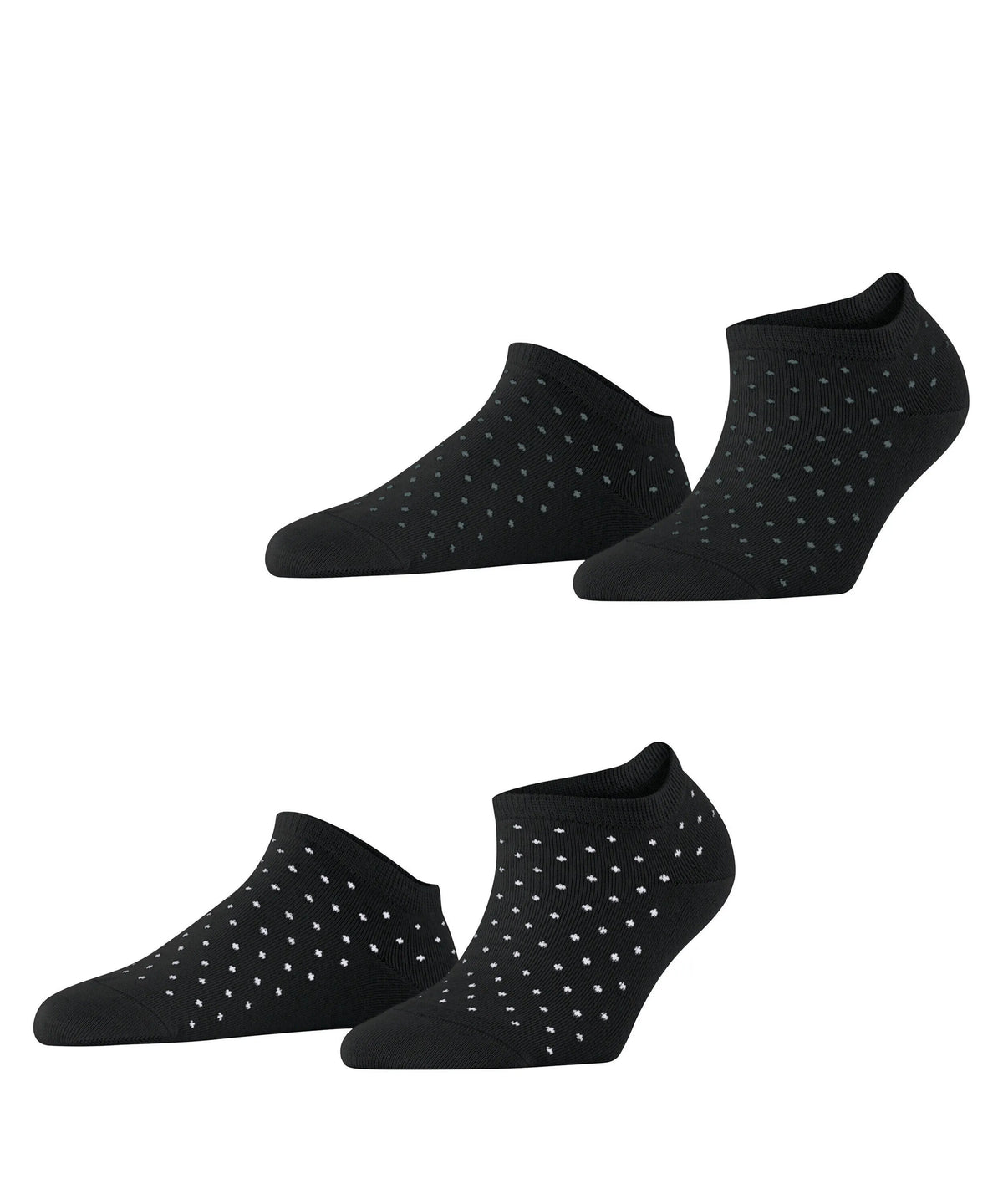 2er-Pack Gepunktete Sneakersocken