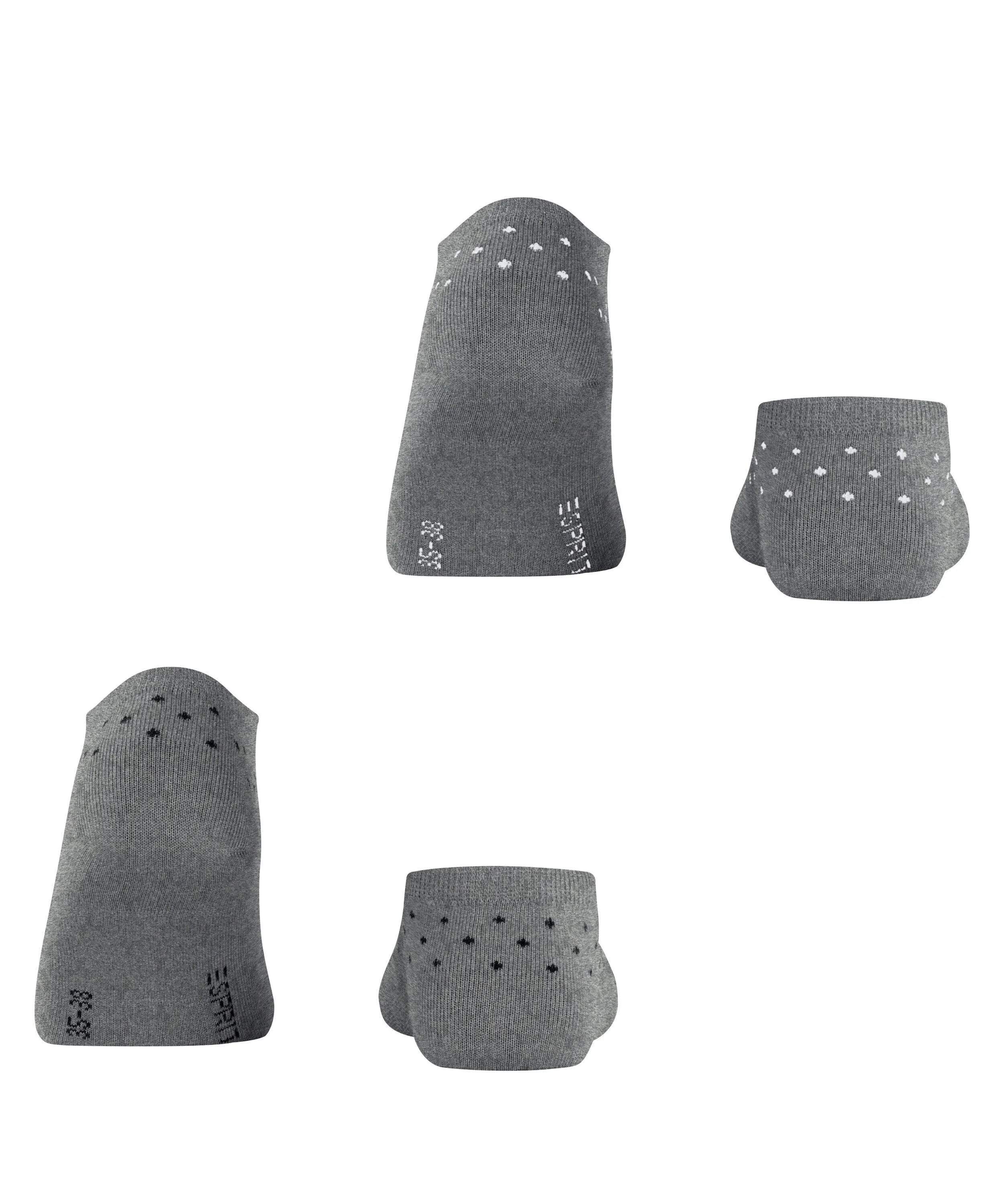 2er-Pack Gepunktete Sneakersocken