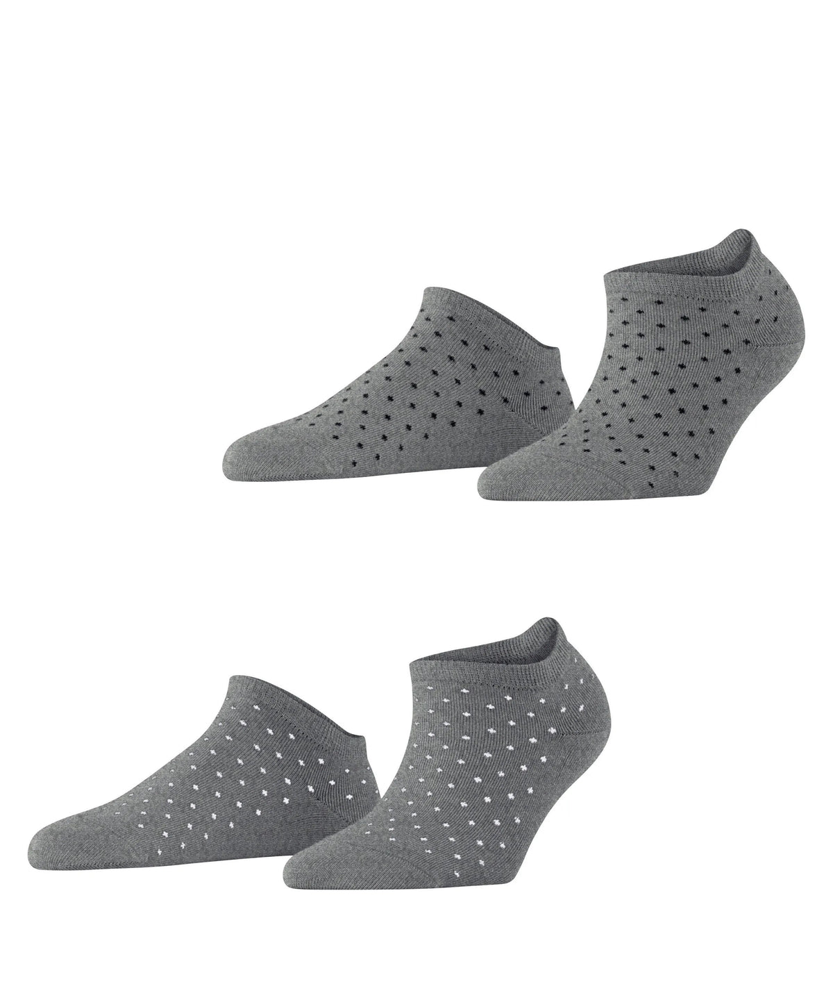 2er-Pack Gepunktete Sneakersocken