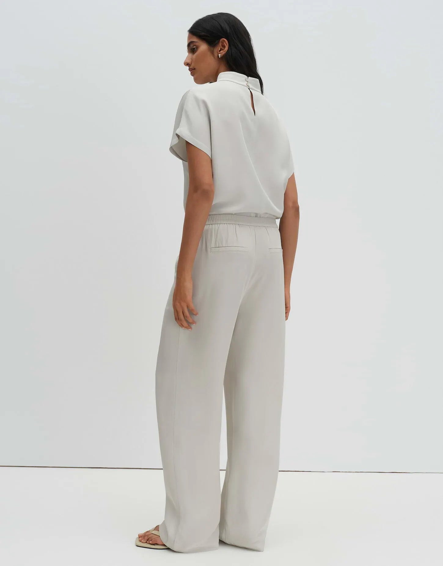 Bundfaltenhose CEVIL FLOW Wide Leg
