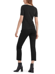 T-Shirt mit weitem Rundhalsausschnitt