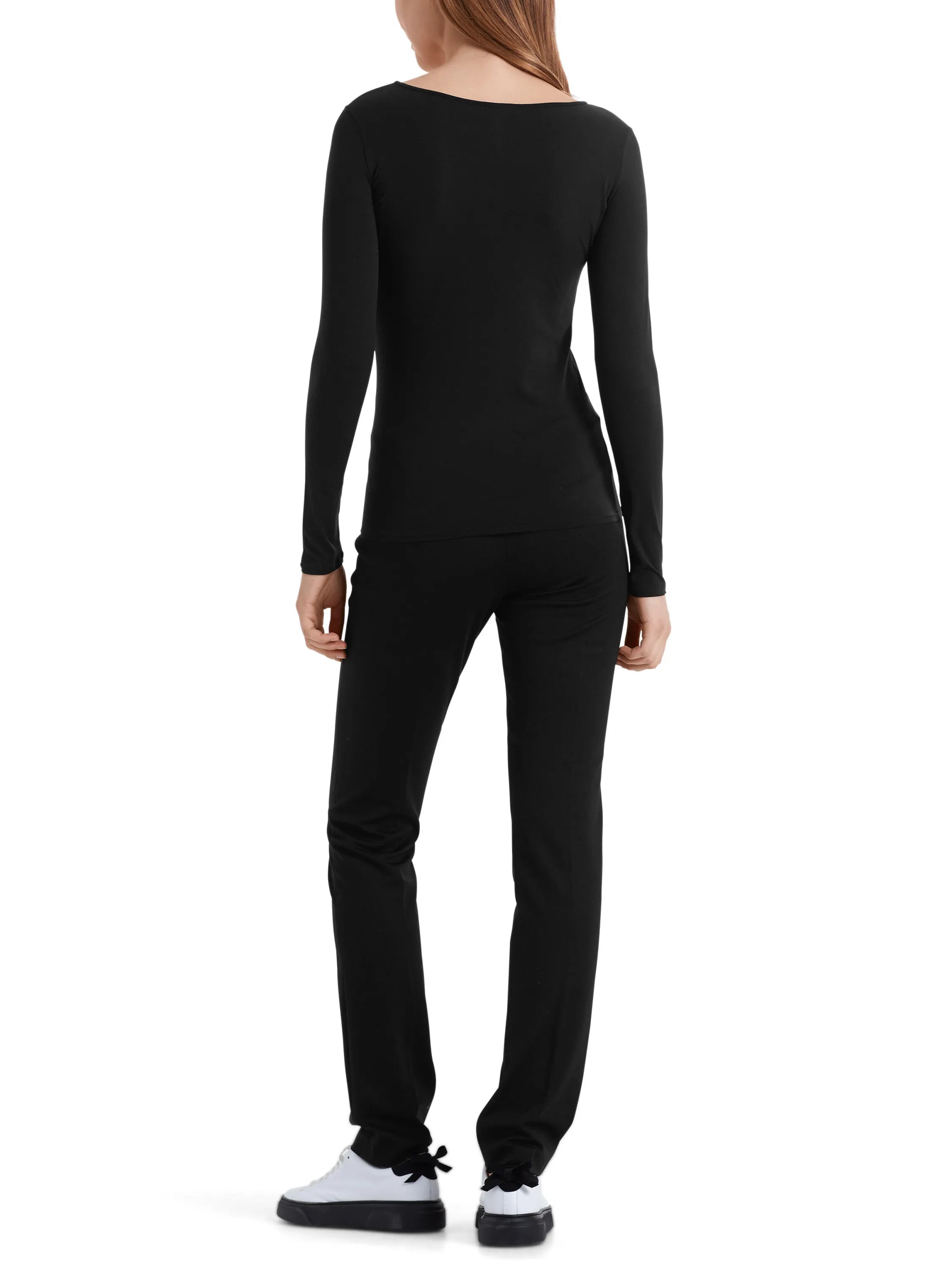 Langarmshirt aus dezent transparentem Material
