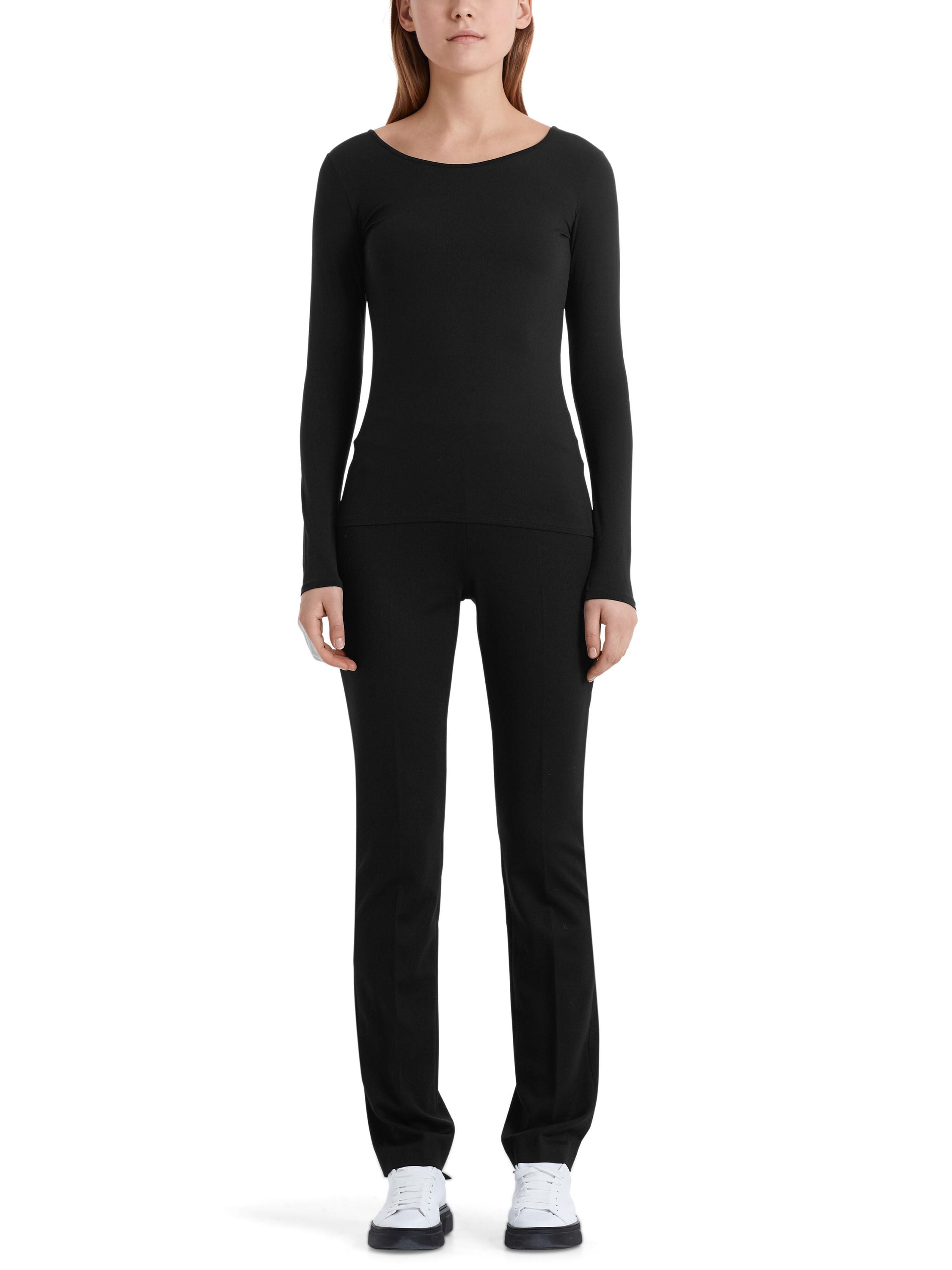 Langarmshirt aus dezent transparentem Material