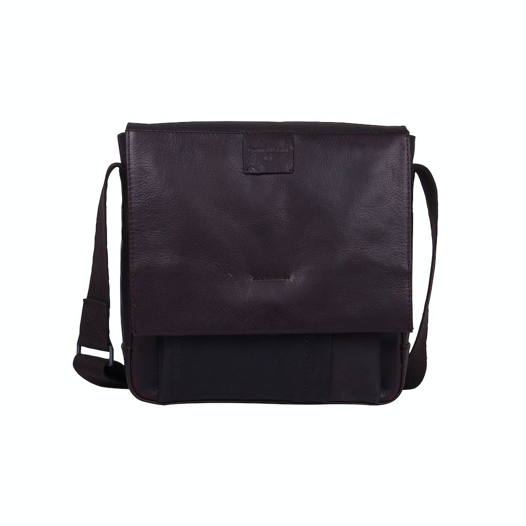 Schultertasche aus Leder