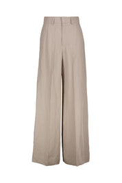 Hose Wide Leg aus Viskose-, Leinenmix