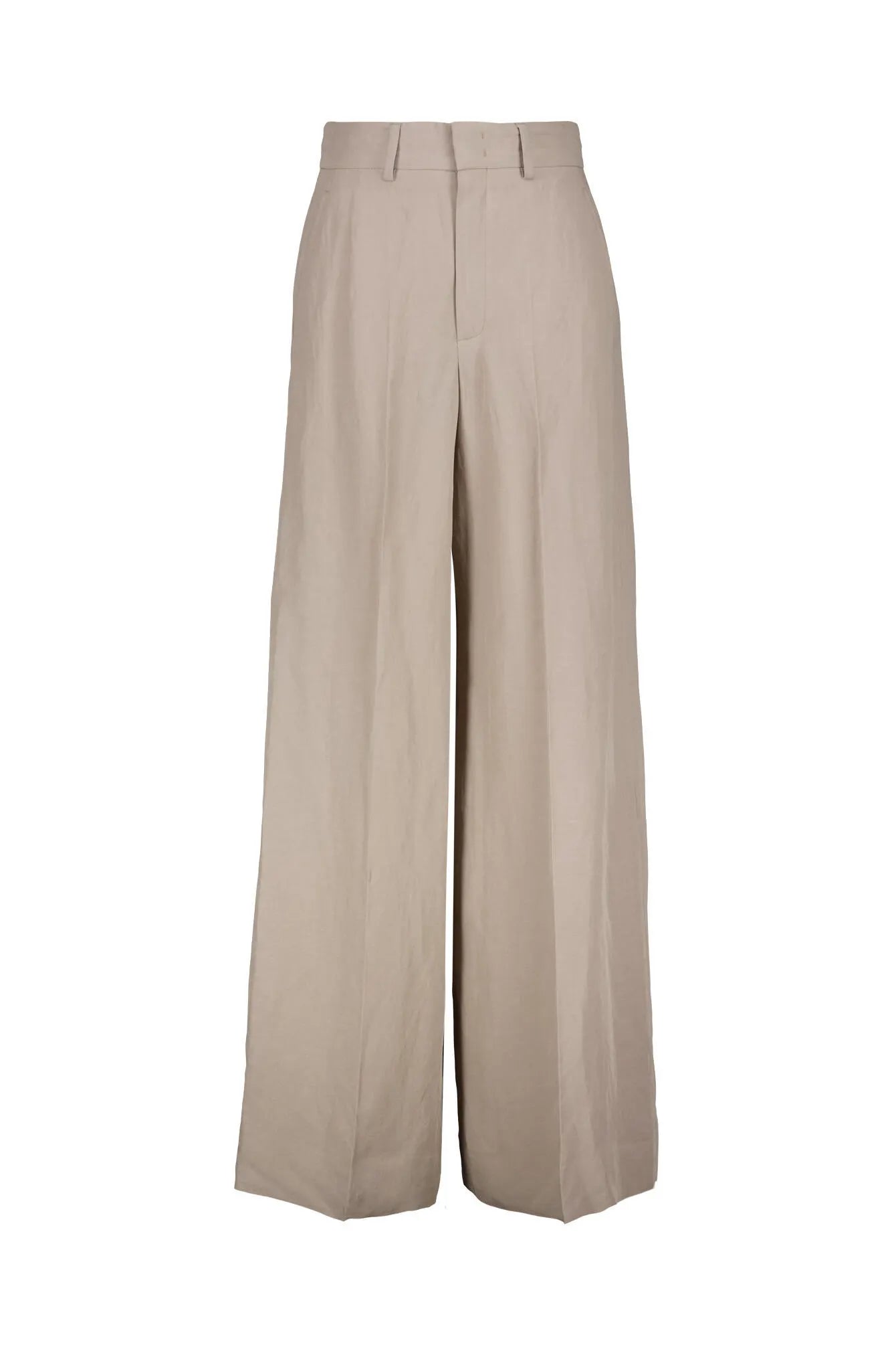 Hose Wide Leg aus Viskose-, Leinenmix