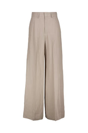 Hose Wide Leg aus Viskose-, Leinenmix