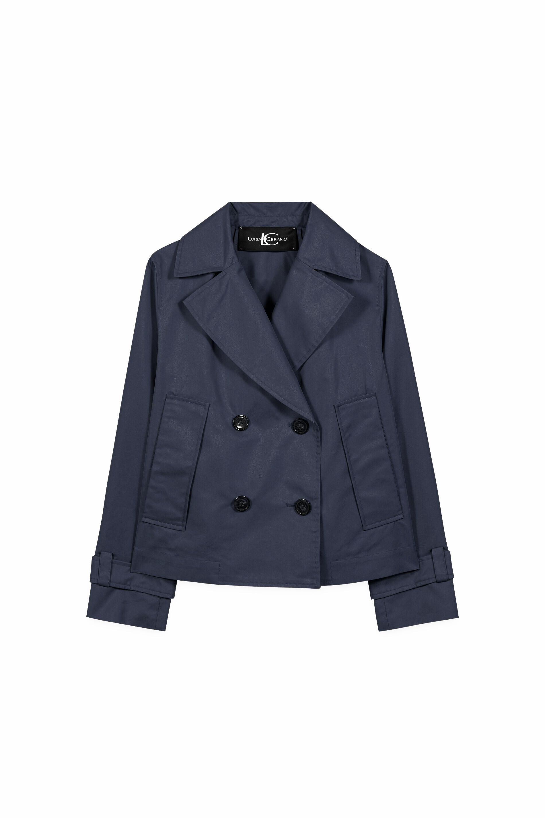 Trenchcoat aus Baumwollmix