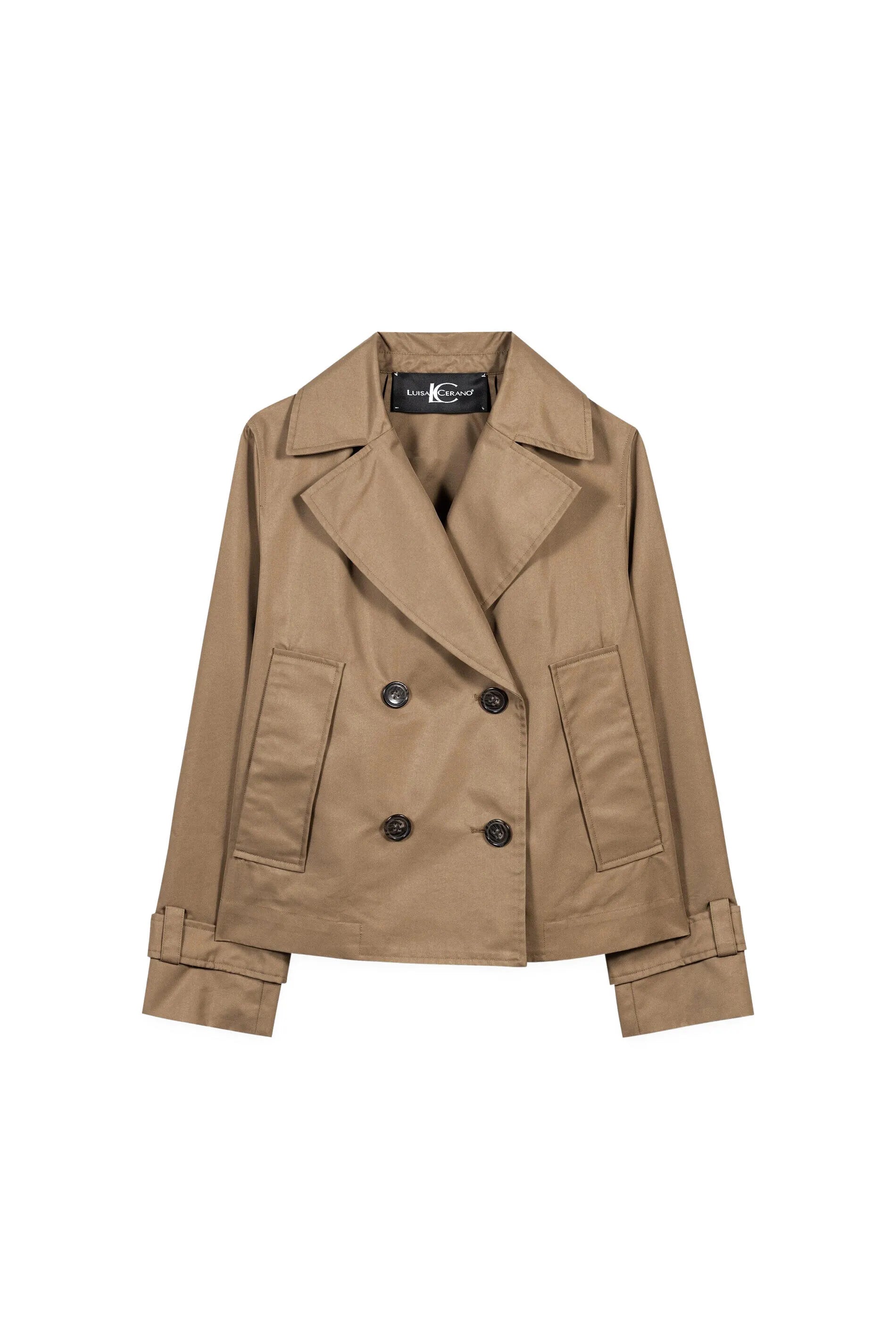 Trenchcoat aus Baumwollmix