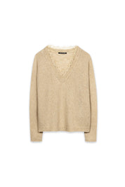 Strickpullover mit V-Ausschnitt