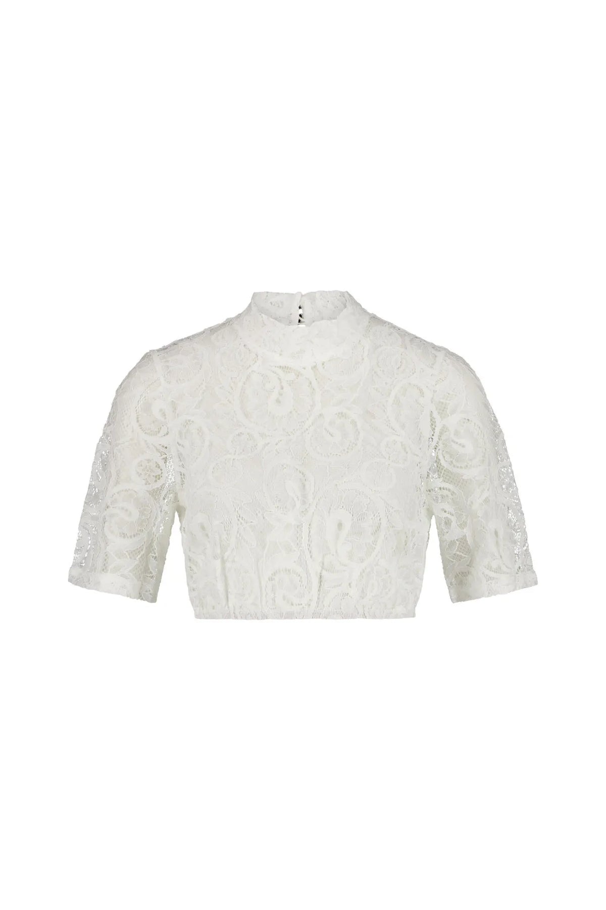 Dirndlbluse mit Stehkragen