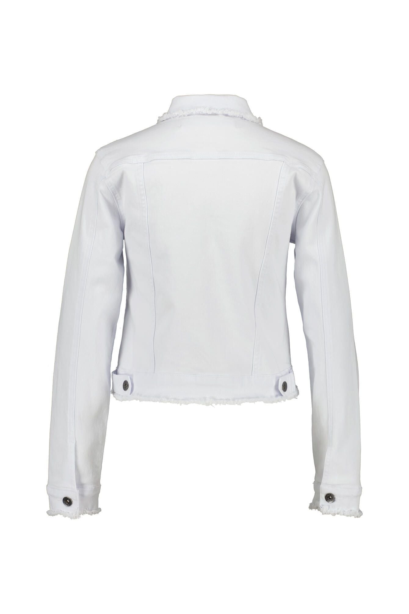 Jeansjacke mit Fransen