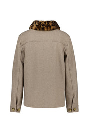 Übergangsjacke mit aufliegendem Kragen