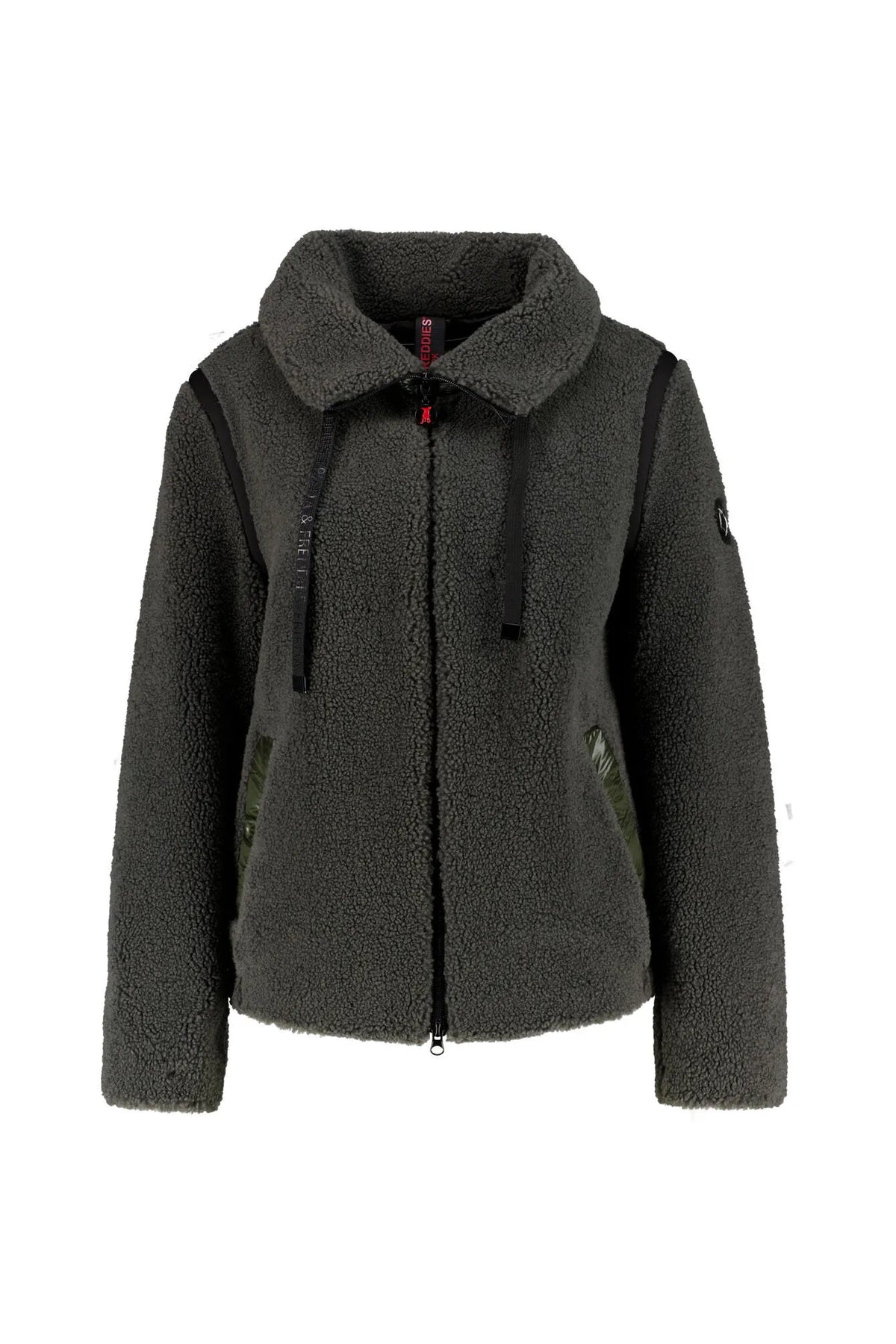 Teddyjacke mit aufliegendem Kragen