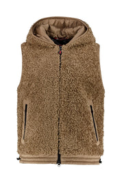 Teddyweste mit Kapuze