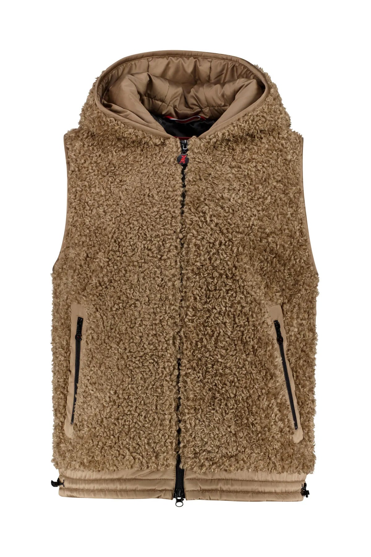 Teddyweste mit Kapuze