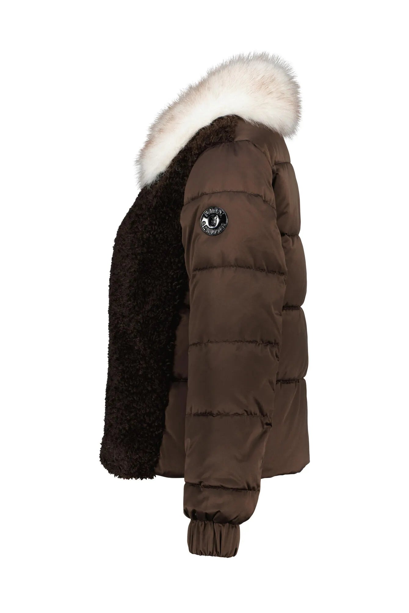 Steppjacke mit Kunstfellkragen