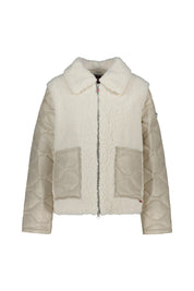 Übergangsjacke mit aufliegendem Kragen