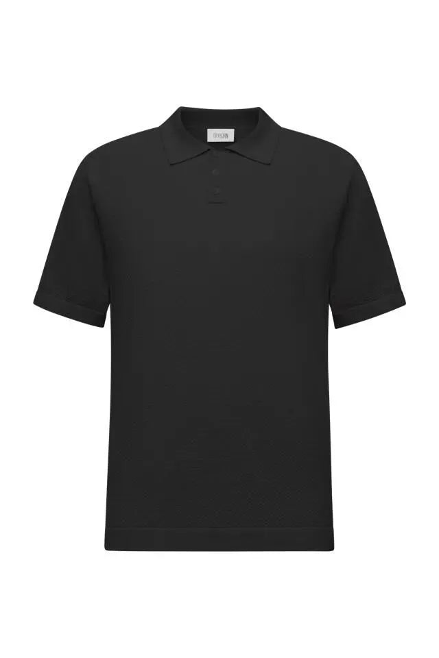Poloshirt aus strukturiertem Strick