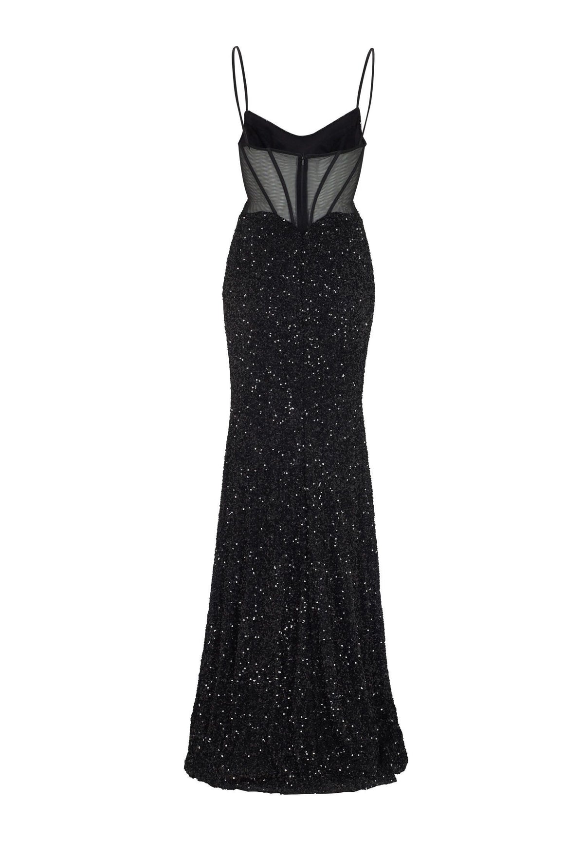 Abendkleid Maxi mit Pailletten